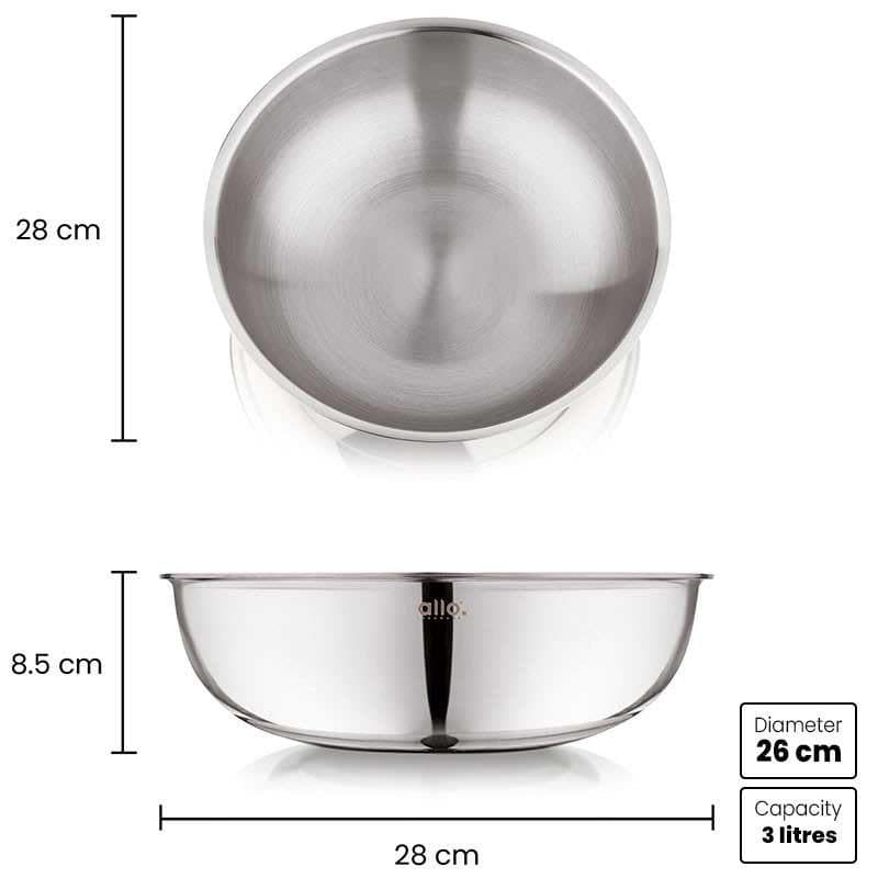 Tobie Stainless Steel Mixing Bowl - 3000 mL media 5