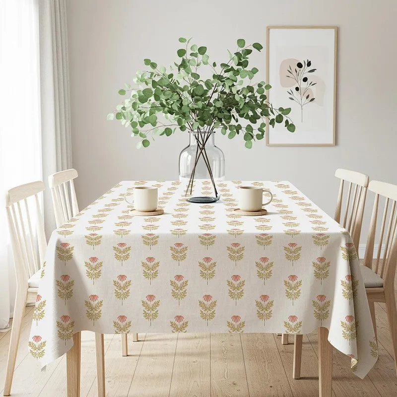 Urban Space Rosava Peach Cotton Table Cover media 3