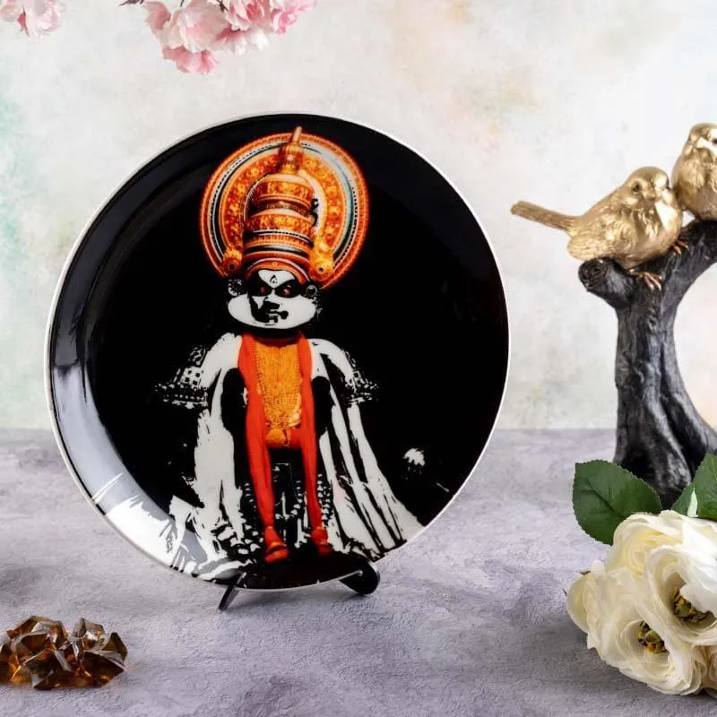 Kathakali Dance Art Bone China Wall Plate media 1