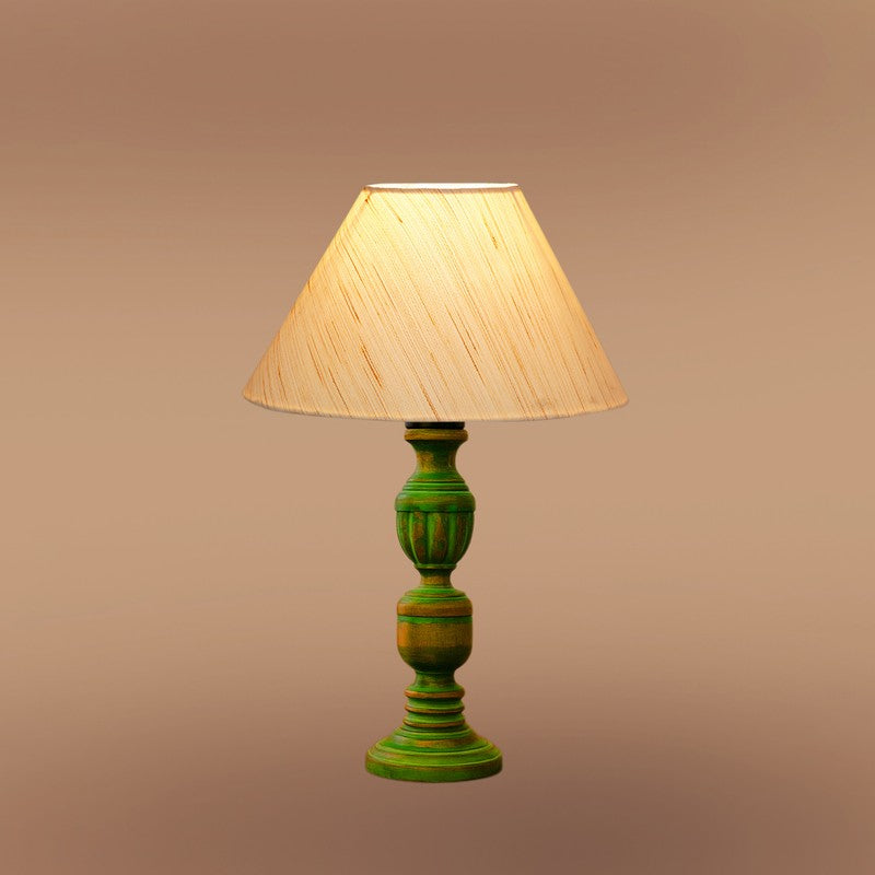 Arvello Auro Wooden Table Lamp - OffWhite media 6