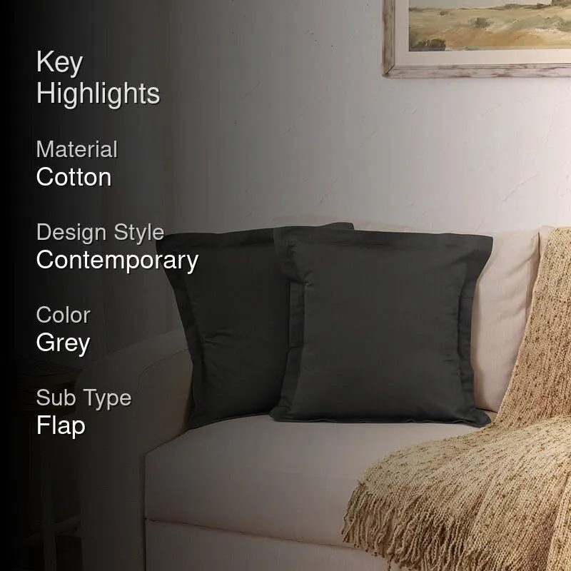Pepper Cushion Cover (Grey) - Set of Two media 2