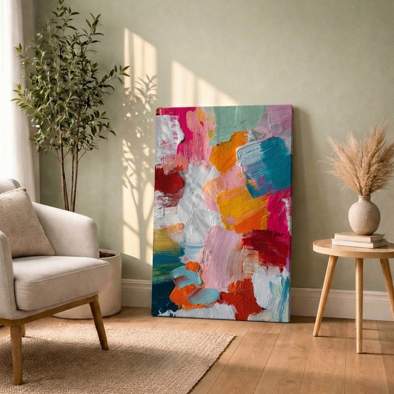 Urban Spectrum Drift Canvas Wall Art