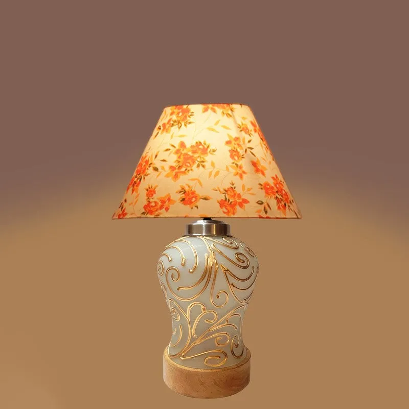 Lumithra Fleur Cone Wooden Table Lamp - Multicolor media 5
