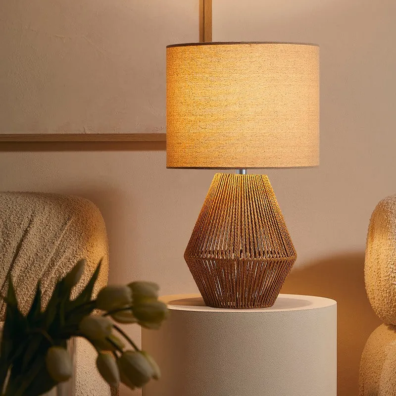 MinimalNest Metal Table Lamp - Beige media 4