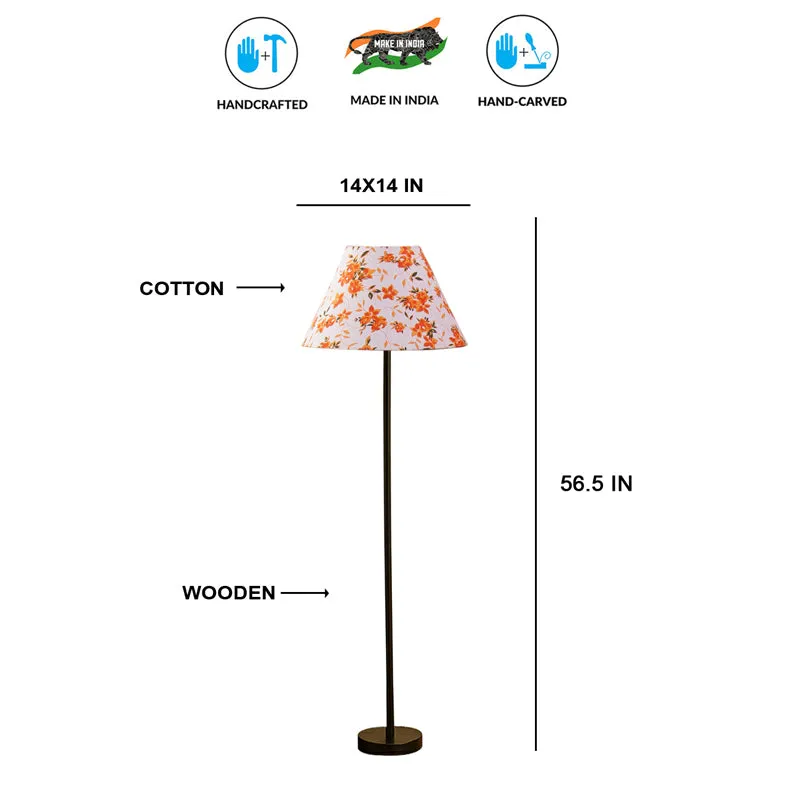 Fleur Cone Rodin Floor Lamp - Orange media 6