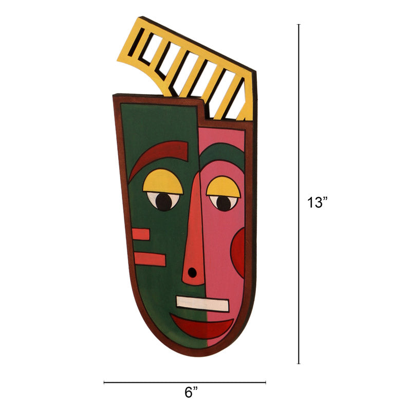 Rabani Mask Wooden Wall Accent media 7