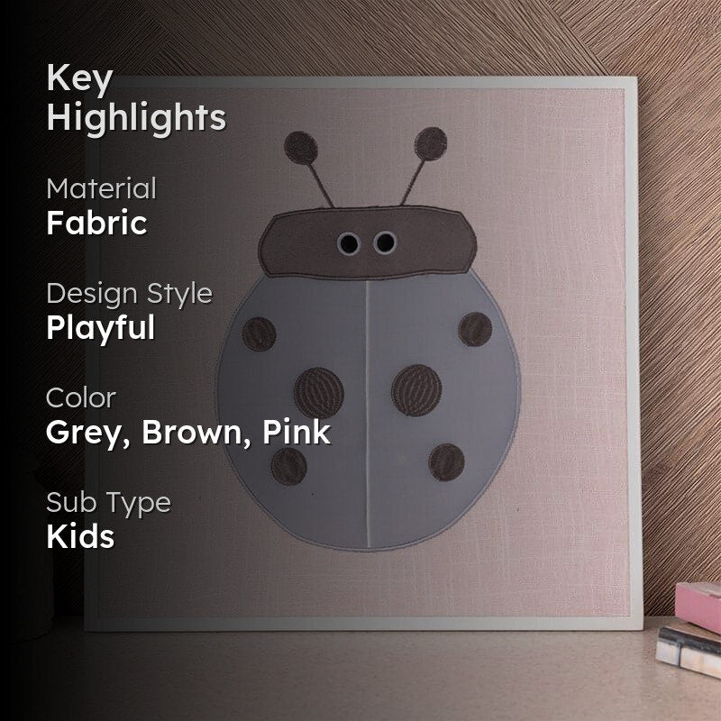 Ladybird Fabric Wall Accent - Bug Buddy Collection media 2