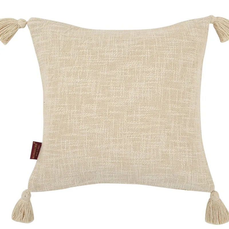 Claira Solid Cushion Cover (Off White) - Set Of Two media 9