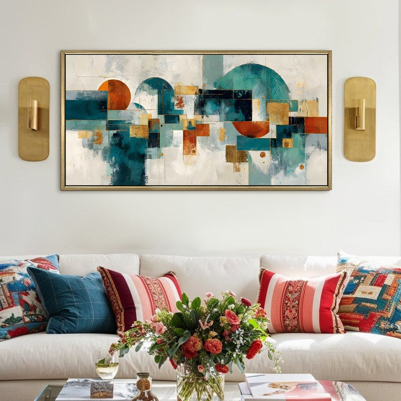 Manorline Blocks Canvas Wall Art