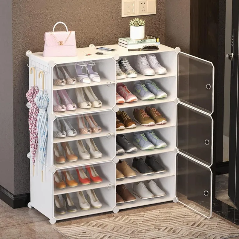 SpaceTread White Plastic & Metal Shoe Racks media 3
