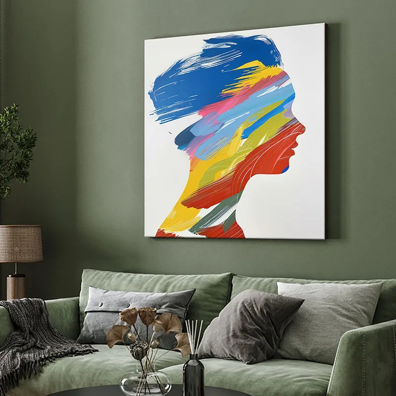 Woman Of Colors Wall Painting media 4