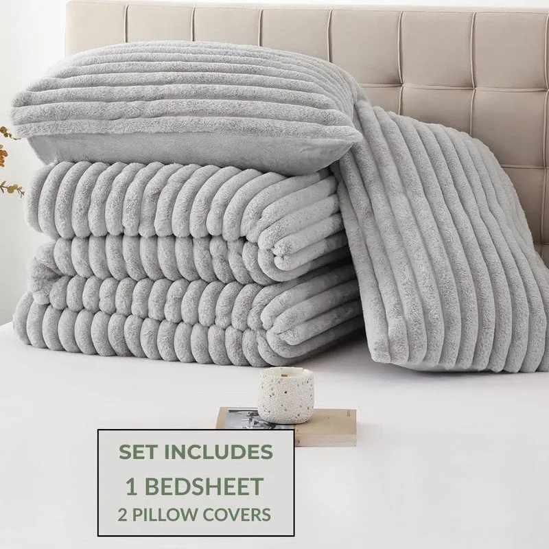 SleepScape Faux Fabric Blanket (Grey)- 300 GSM media 6