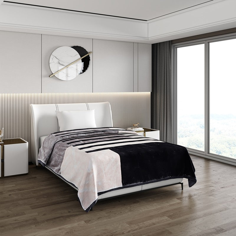 Monte Carlo Midnight Harmony Blanket - 950 GSM - Single