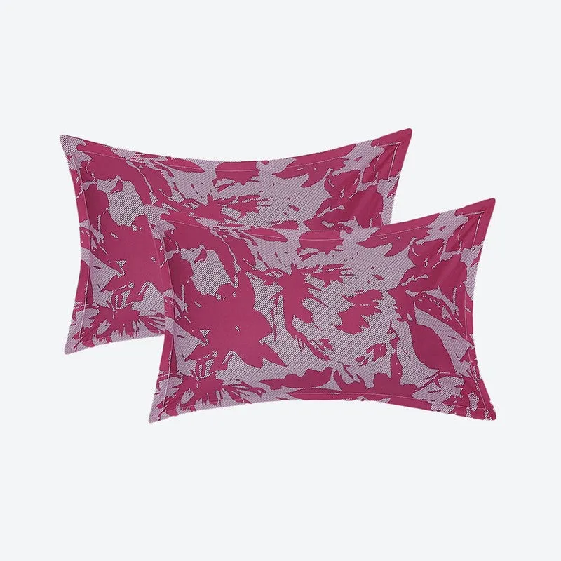 Monte Carlo Floraline Cotton Bedsheet (White,Pink) - 104 TC media 9