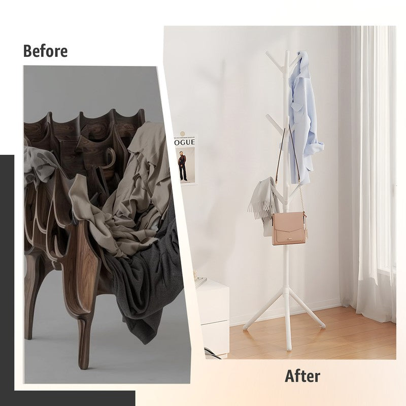 Laxis DrapeDock White Metal Cloth Hanger media 5