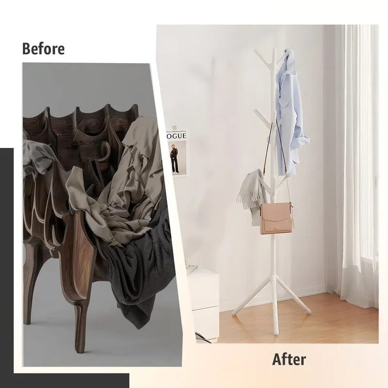 Laxis DrapeDock White Metal Cloth Hanger media 5