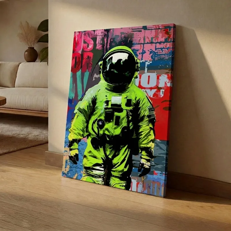 Neon Astro Wall Painting media 1