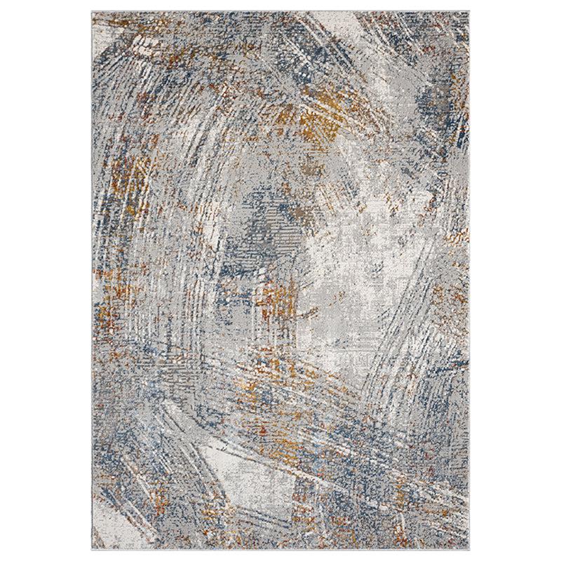 Rusto Abstract Carpet - Blue & Yellow