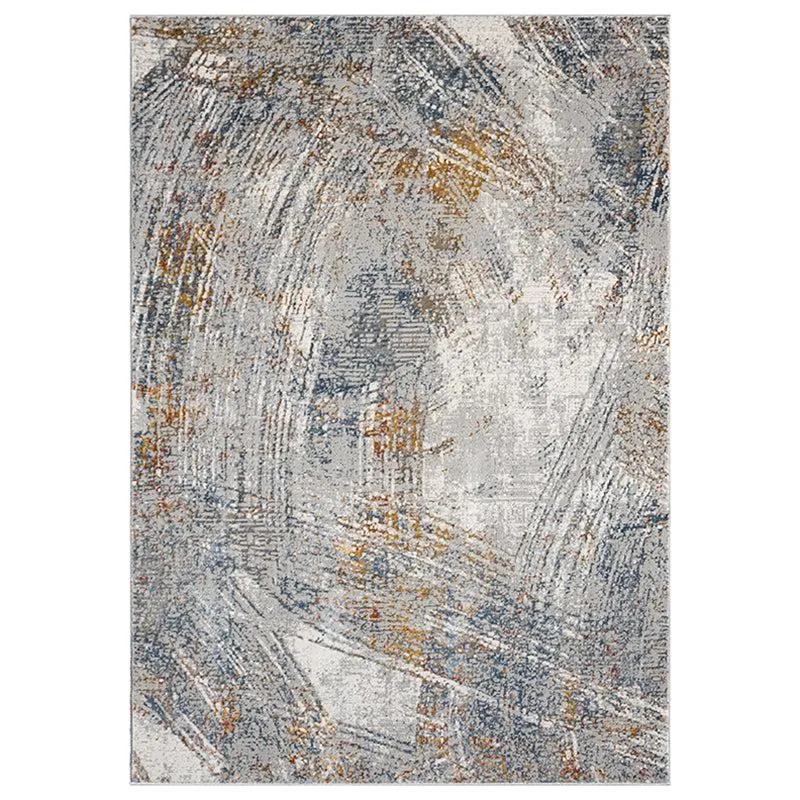 Rusto Abstract Carpet - Blue & Yellow media 1