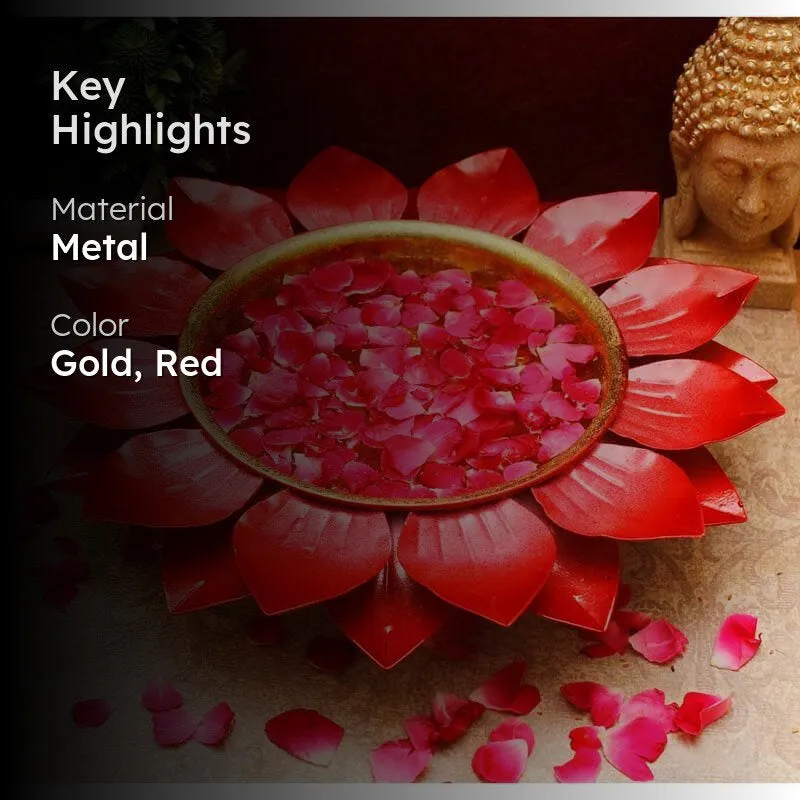 Petals Urli Décor Accessory- Red media 2