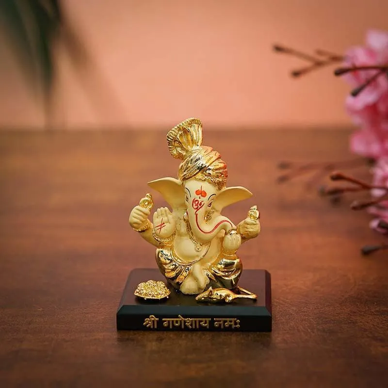 Vakratunda Idol- Yellow/Gold media 1