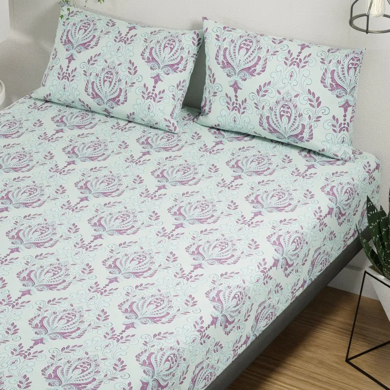 Aelric Cotton Bedsheet (Pink) - 144 TC media 5