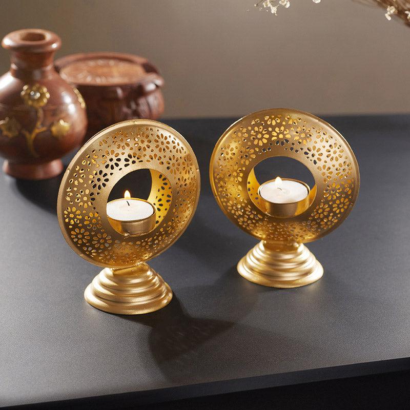 Surya Tealight Candle Holder (Black) - Set of Two media 7