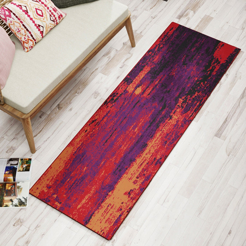 Baird Abstract Runner Rug - Purple & Orange