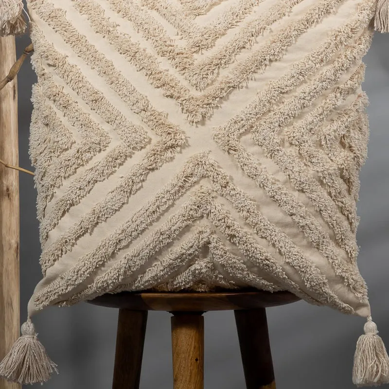Geo Knot Tufted Cushion Cover media 3