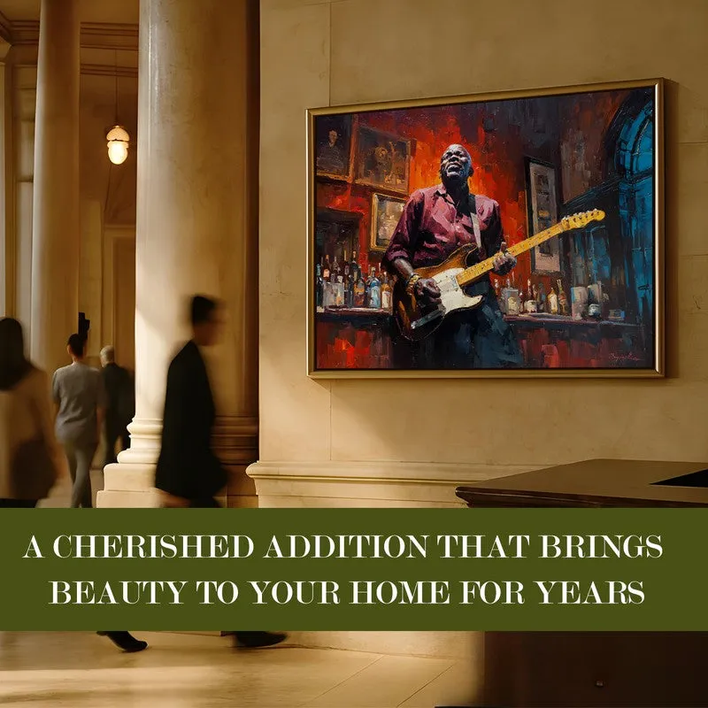 Jazzfire Canvas Wall Painting With Frame media 7