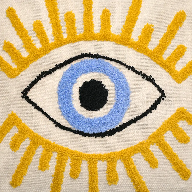 Open Eye Embroidered Cushion Cover media 4