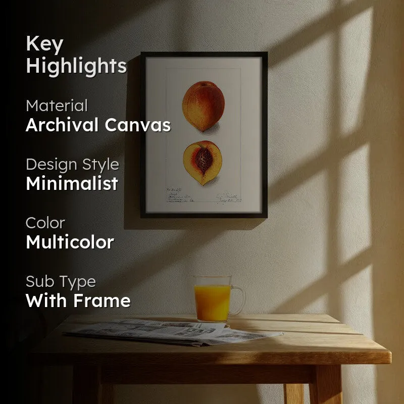 FruitAura Archival Canvas Wall Art - Black media 2