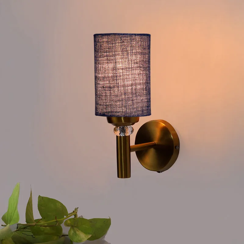 Sienna Jute Wall Lamp - Blue media 1