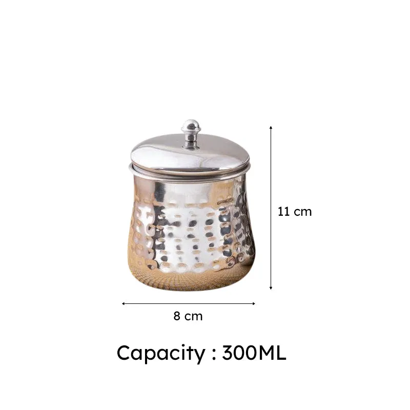 Vintage Charm Hammered Canister (300 mL Each) - Set Of Two media 6