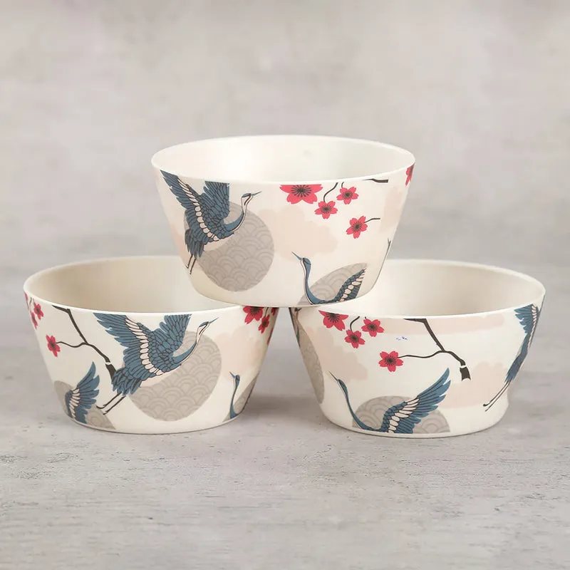 India Circus Sonnet Bone China Snack Bowl With Tray (150 mL) - Four Piece Set media 5