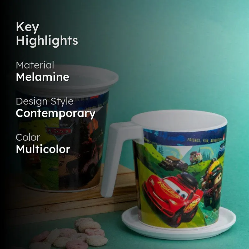 Servewell McQueen Melamine Coffee Mug (320 mL Each) - Four Piece Set media 2