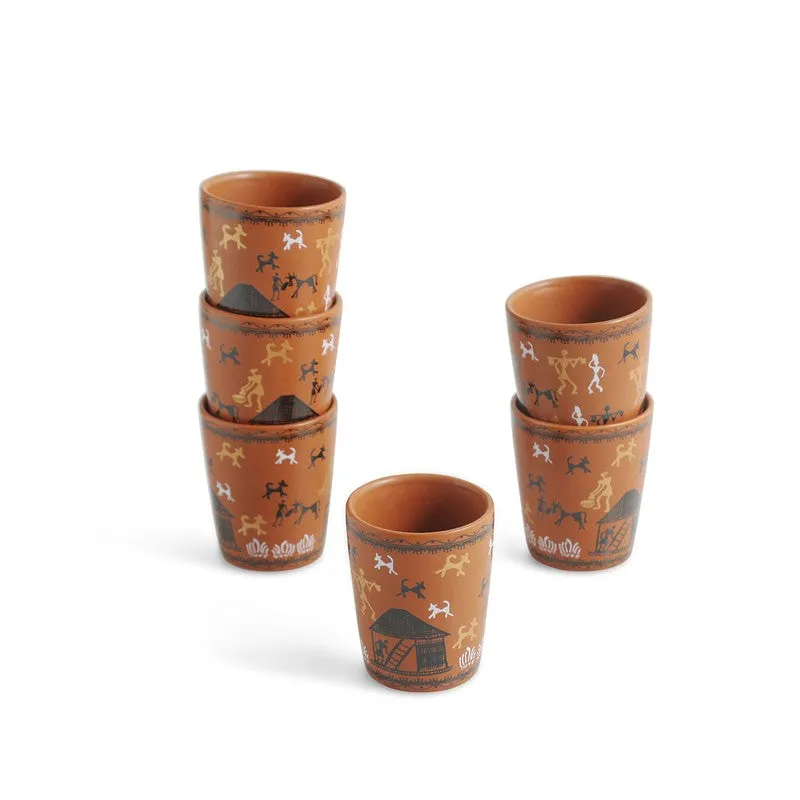 Amara Ceramic Tea Cup (100 mL Each) - Set Of Six media 3
