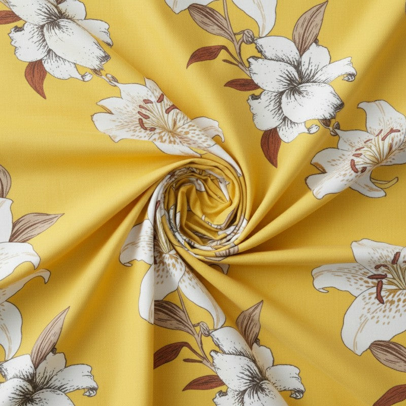 Sunshine Glee Floral Microfiber Bedsheet - 110 GSM media 5