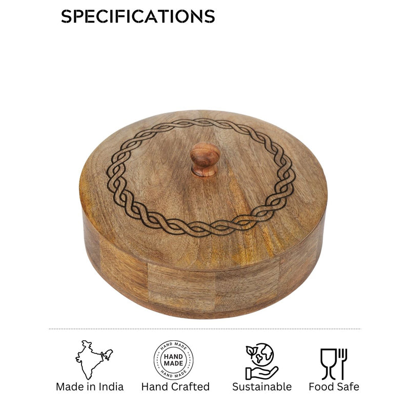 Lochi Wood Roti Box media 6