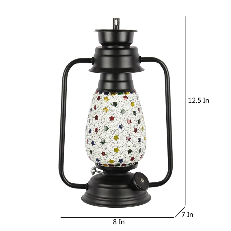 Divyara Mosaic Lantern Iron Wall Lamp - Black media 5