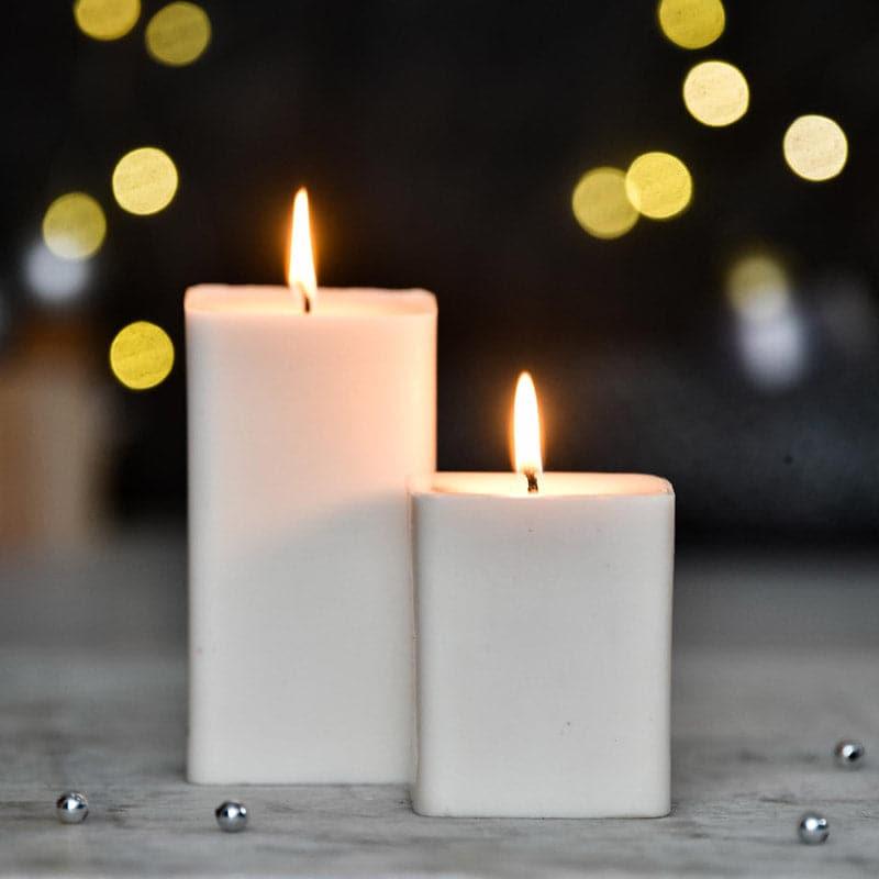 Love & Kindness- Combo Set of 2 Cinnamon Roll Scented Pillar Candles media 3