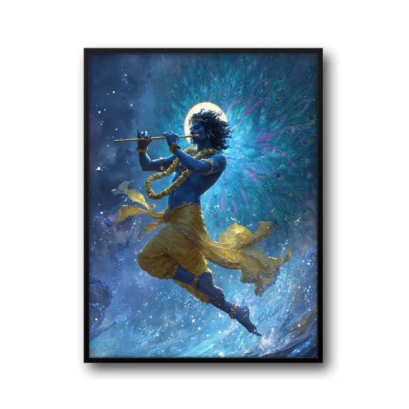 Lord Krishnas Cosmic Divine Dance III Archival Paper Wall Art media 7