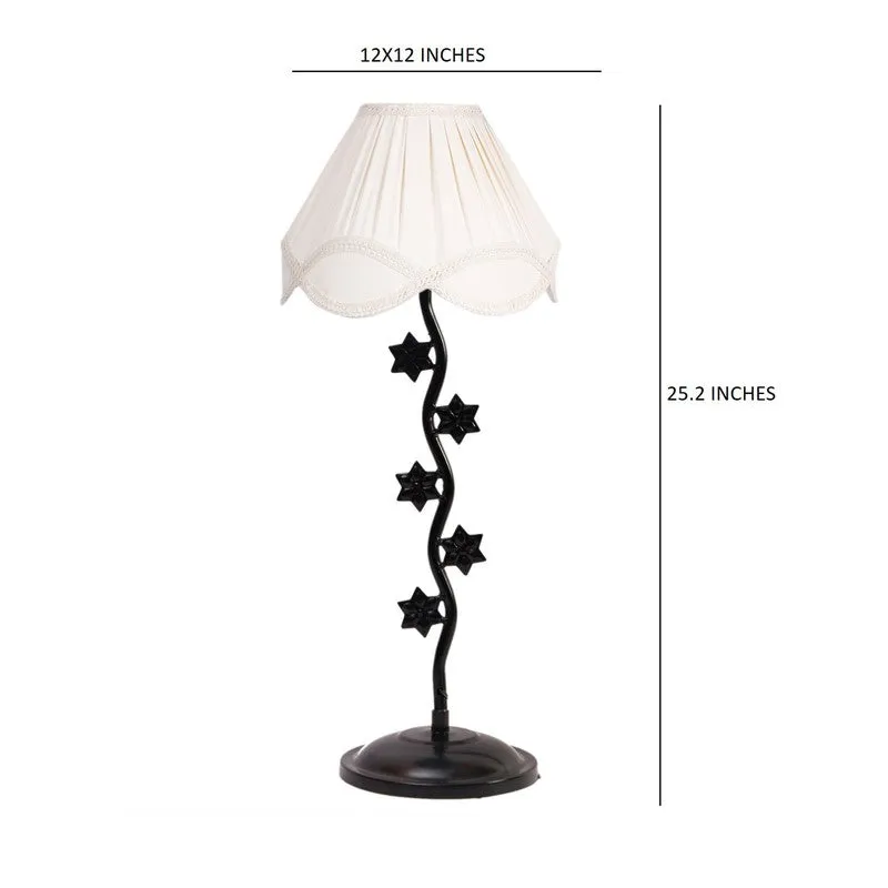 Nova Cotton Table Lamp With Iron Base - White media 7