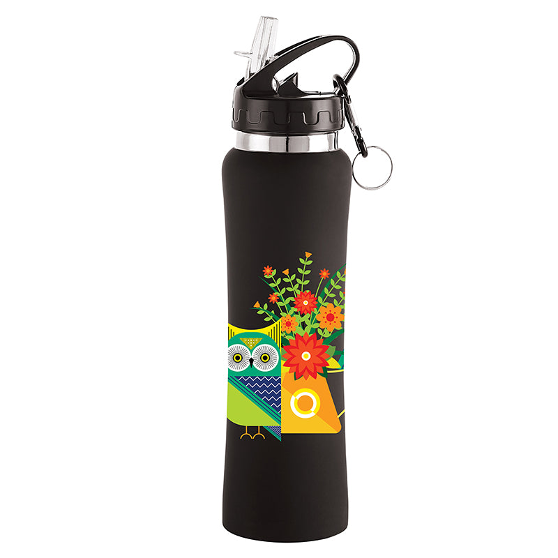 Owlery Art Sipper Water Bottle - 750 mL - 750 mL