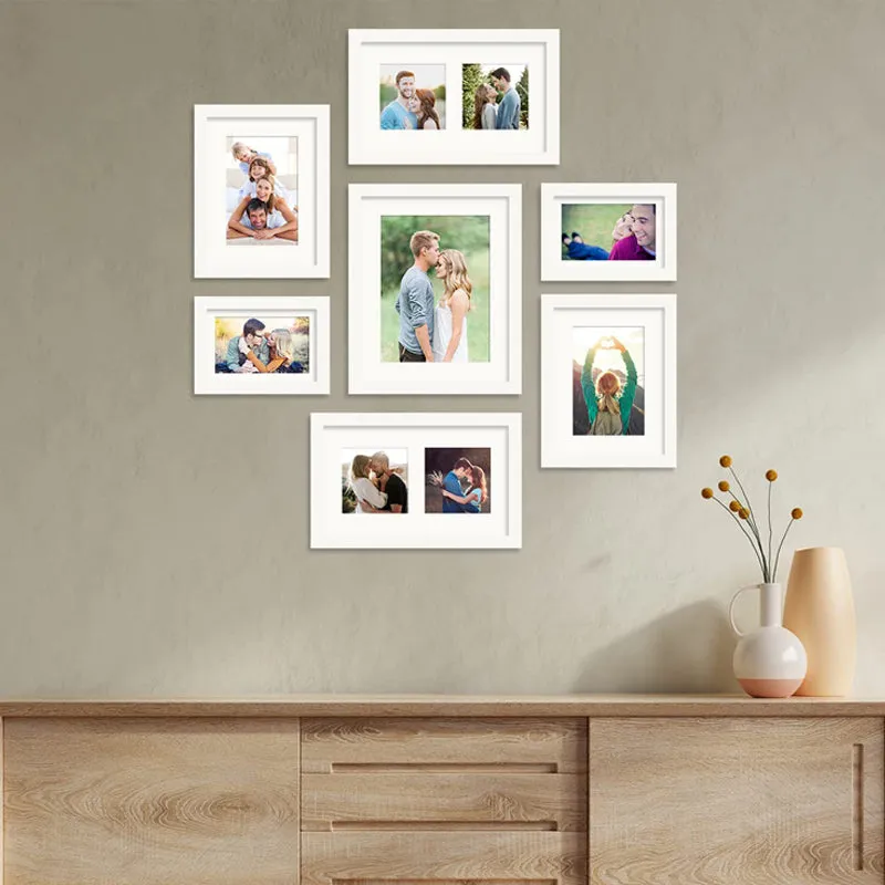 Thyra Synthetic Wood Photo Frame (White) - Set Of Seven media 1