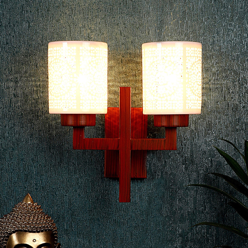 Ivra Duo Wooden Wall Lamp