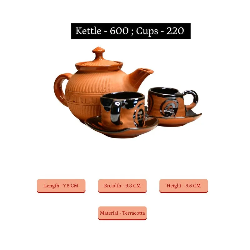 Zen Brew Terracotta Tea Set & Tea Pots - Three Piece Set media 9