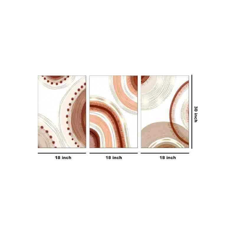 Swiss Roll Poly Canvas Wall Art - Three Piece Set media 7