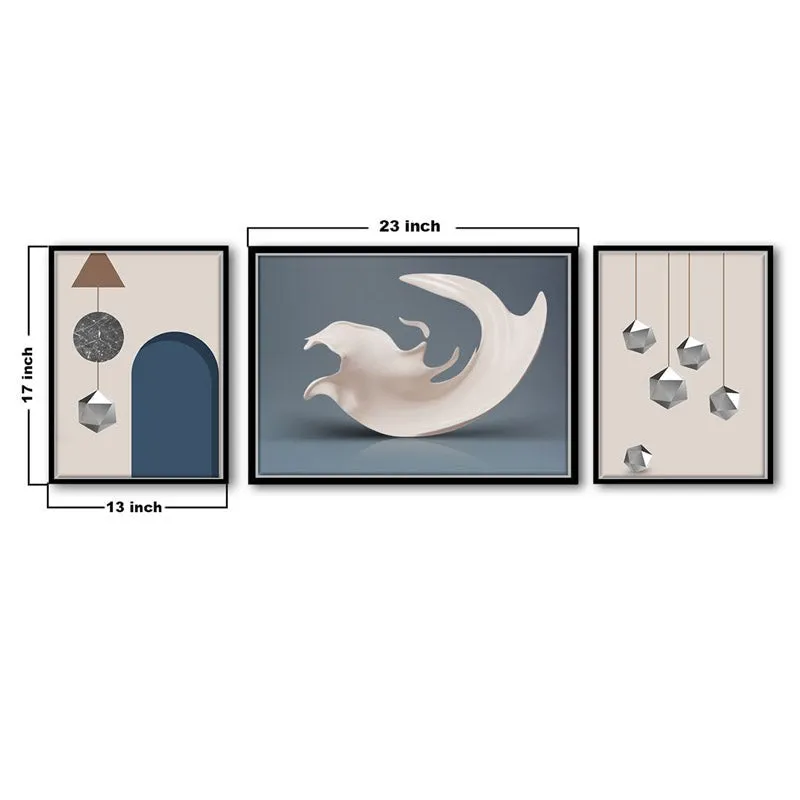 Dolores Cotton Canvas Wall Art - Set Of Three media 7