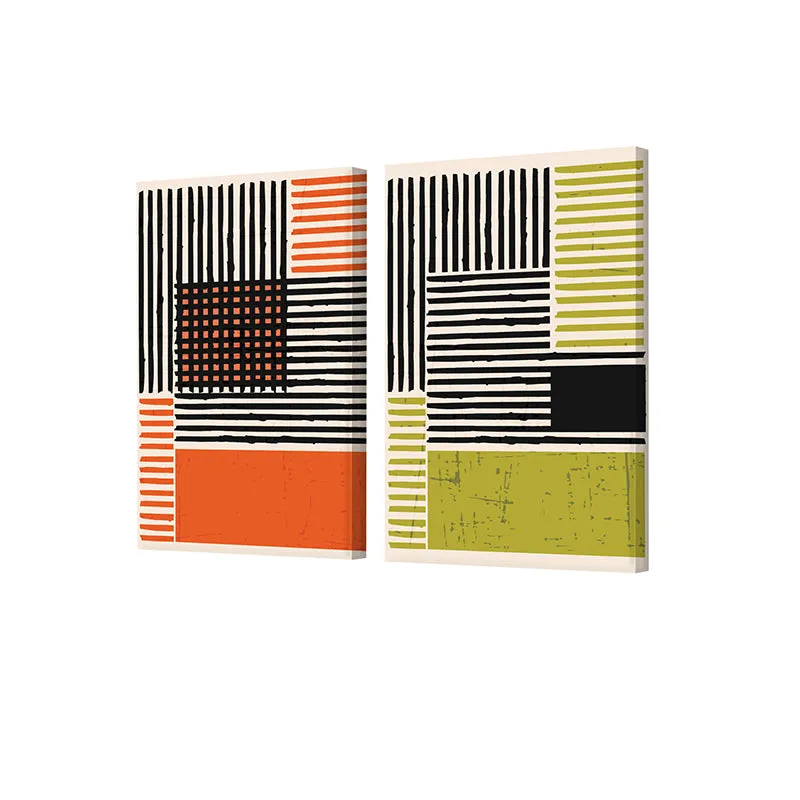 Novaile Abstract Canvas Wall Painting - Set Of Two media 3